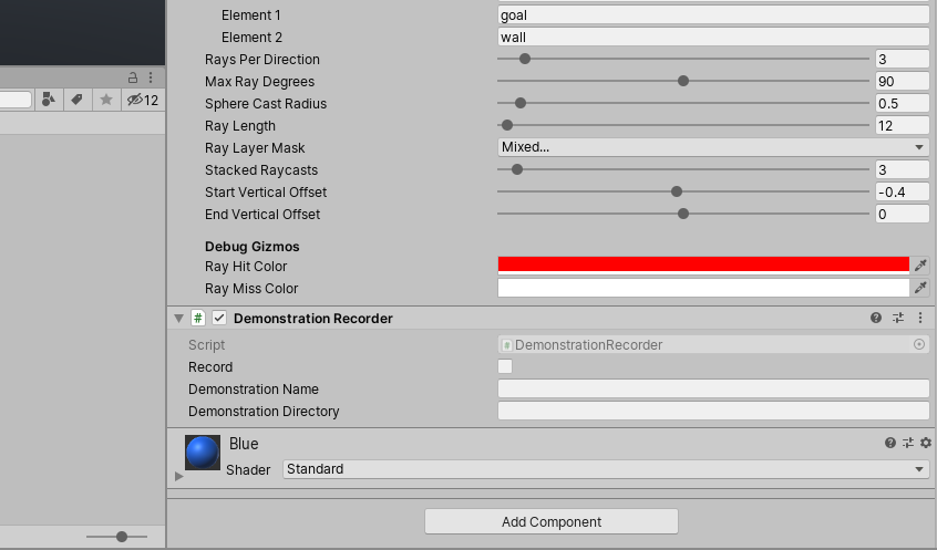 What a blank Demonstration Recorder Component looks like