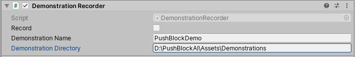 The Demonstration Recorder component