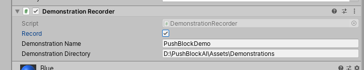 Toggling the "Record" boolean