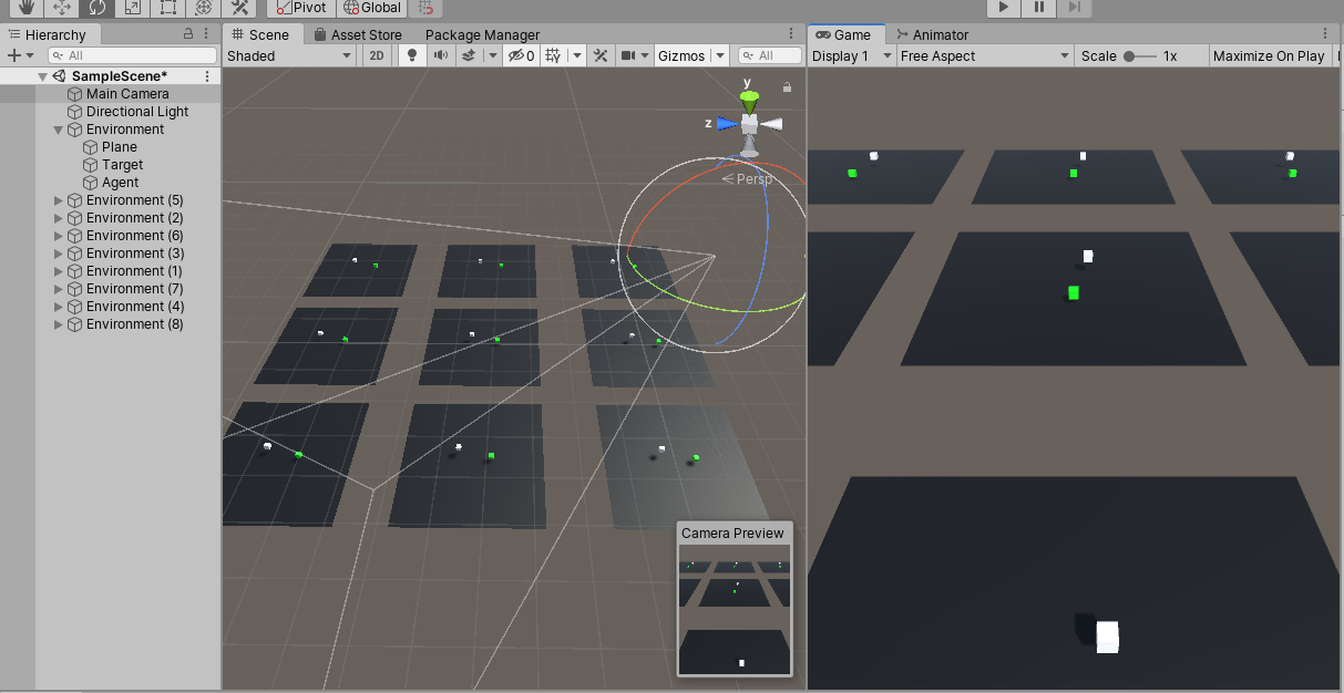 Duplicating the environment to begin training