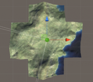 Unity world map in a cross shape