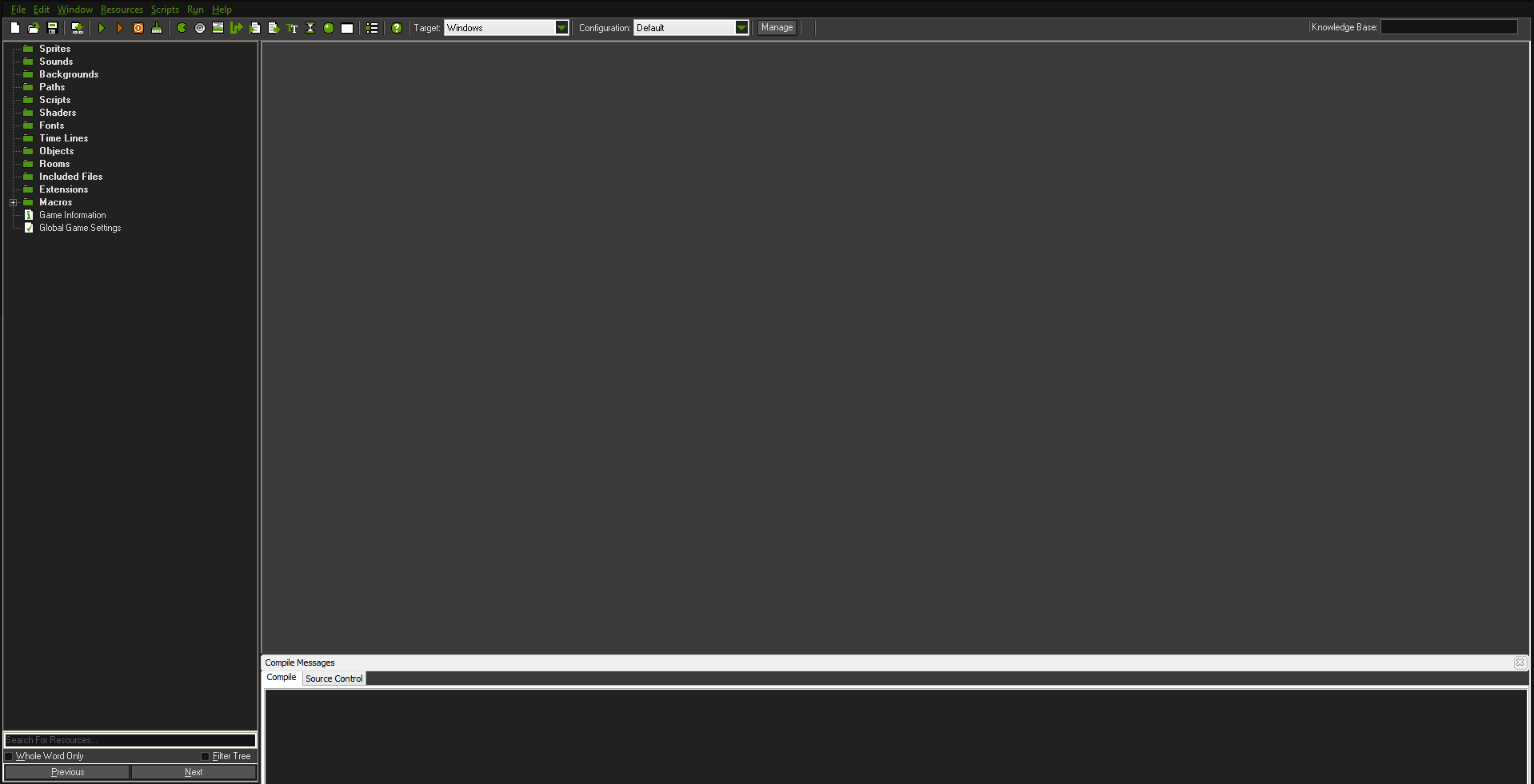 GameMaker Studio editor overview