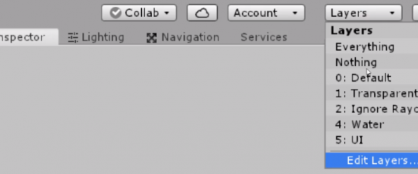 Unity Layer windows with Edit Layers selected
