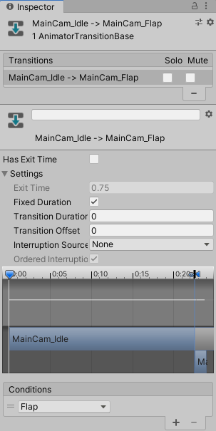 Game feel tutorial - Animator Transition Duration