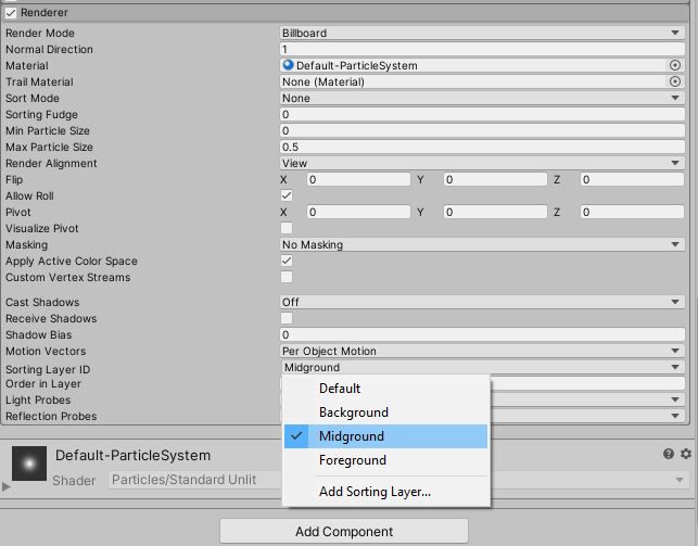 Game feel tutorial - sprite sorting layer