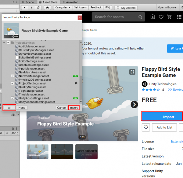 Game feel tutorial - Asset Store Import