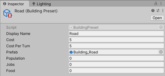 road preset