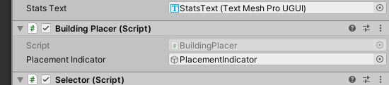 placement indicator property