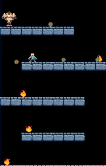 Image of a JavaScript made platformer