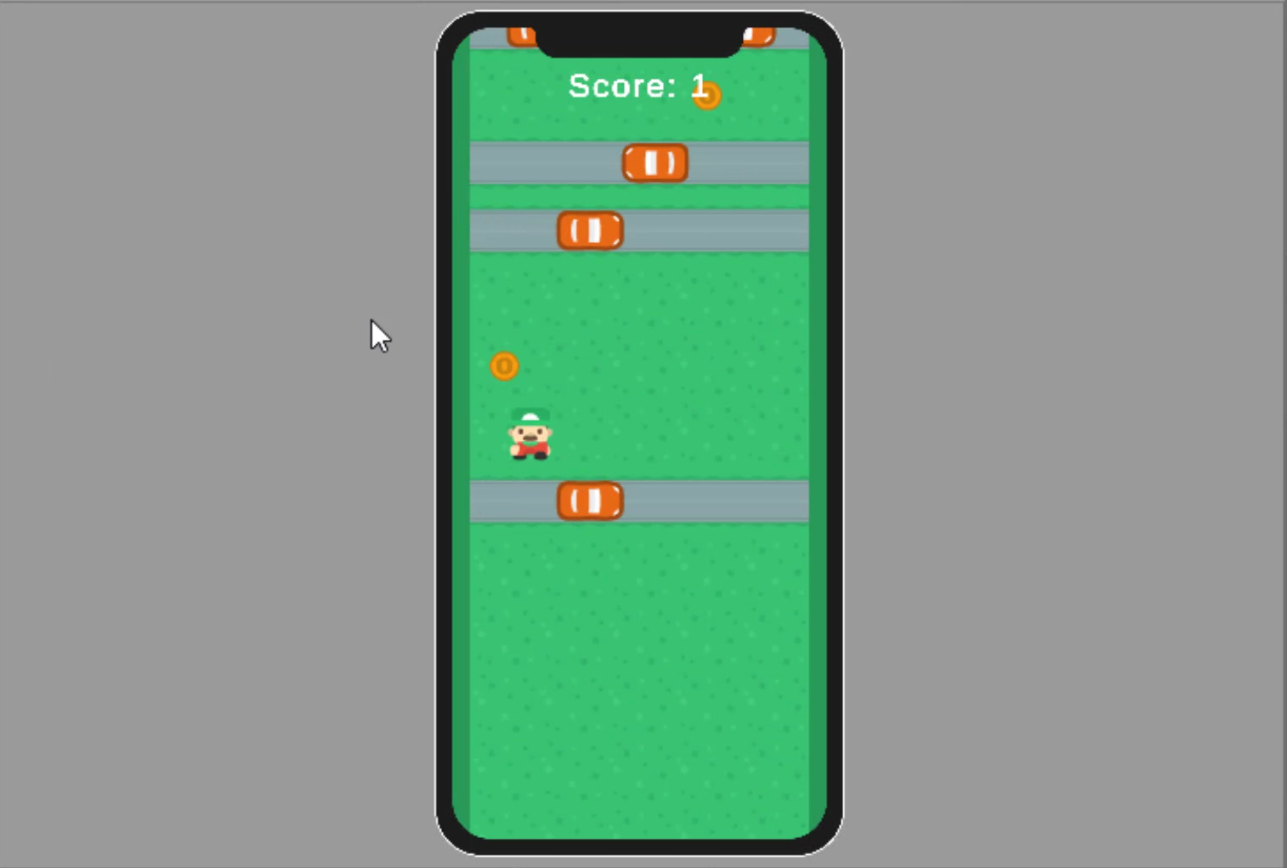 Mobile road crossing game demo