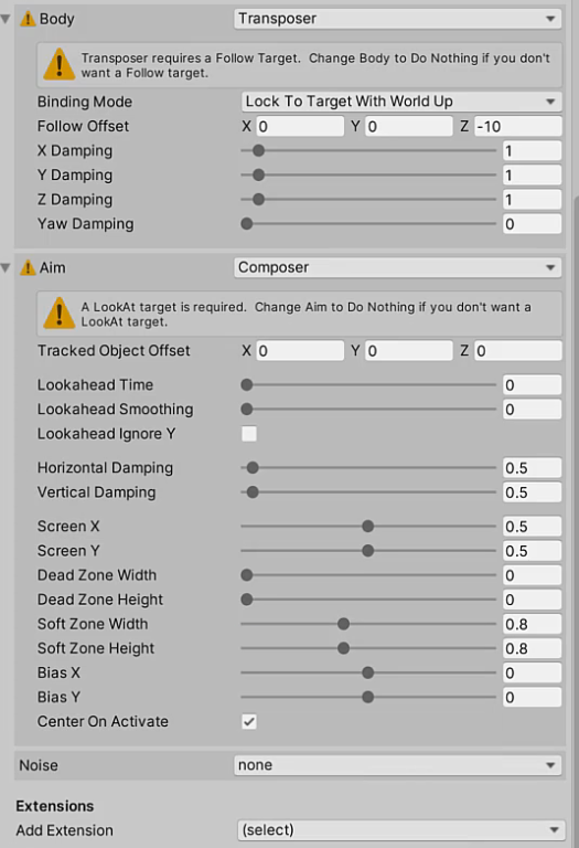 properties offsets damping smoothness noise