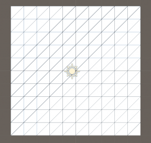 Grid tile in Unity Scene view