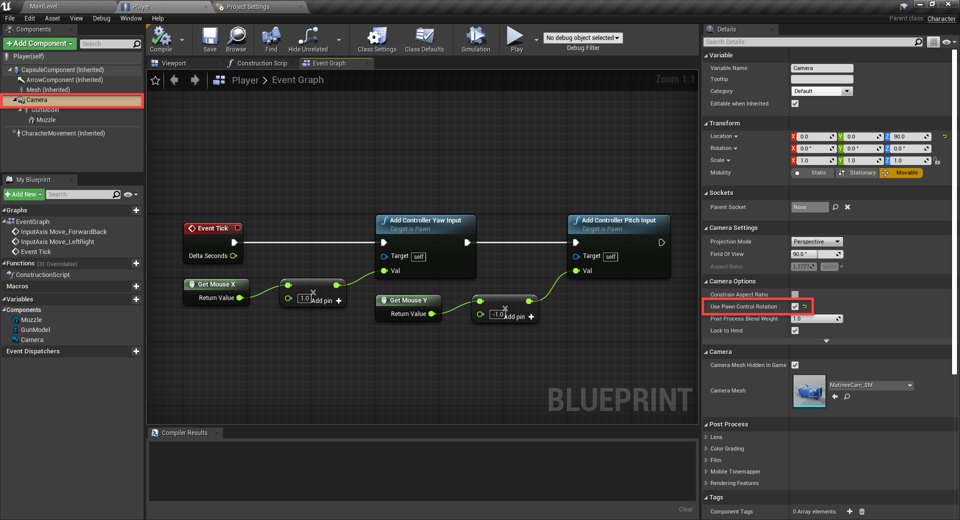 Camera Event Graph overview