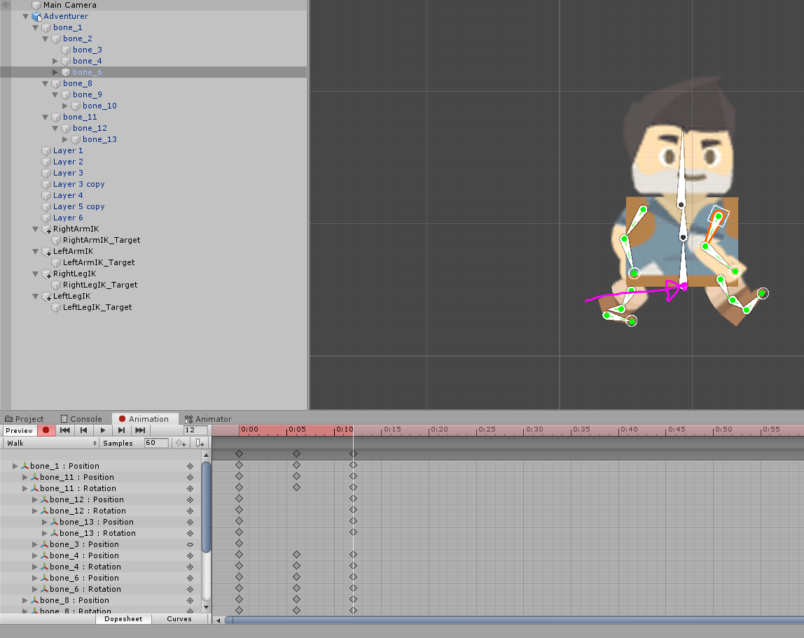 Walk animation pose 3